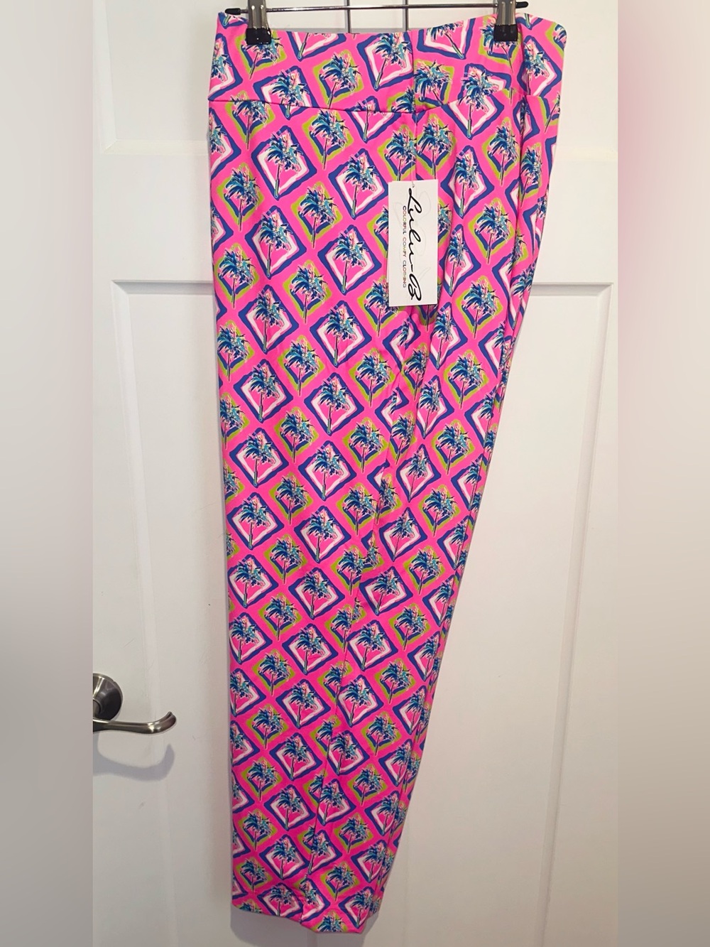 Lulu-B Palm Tree Siesta Capri Pants Size 2X
